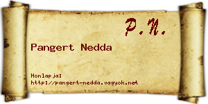 Pangert Nedda névjegykártya